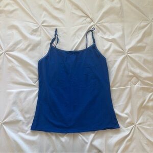 Seducations Royal blue cami top with a cute satin bow and adjustable straps
